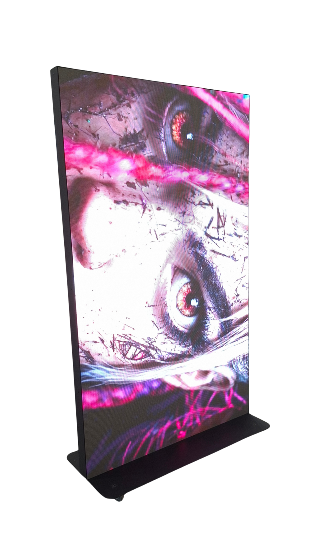 LED MEGAWALL Duży plakat LED na stojaku z kółkami