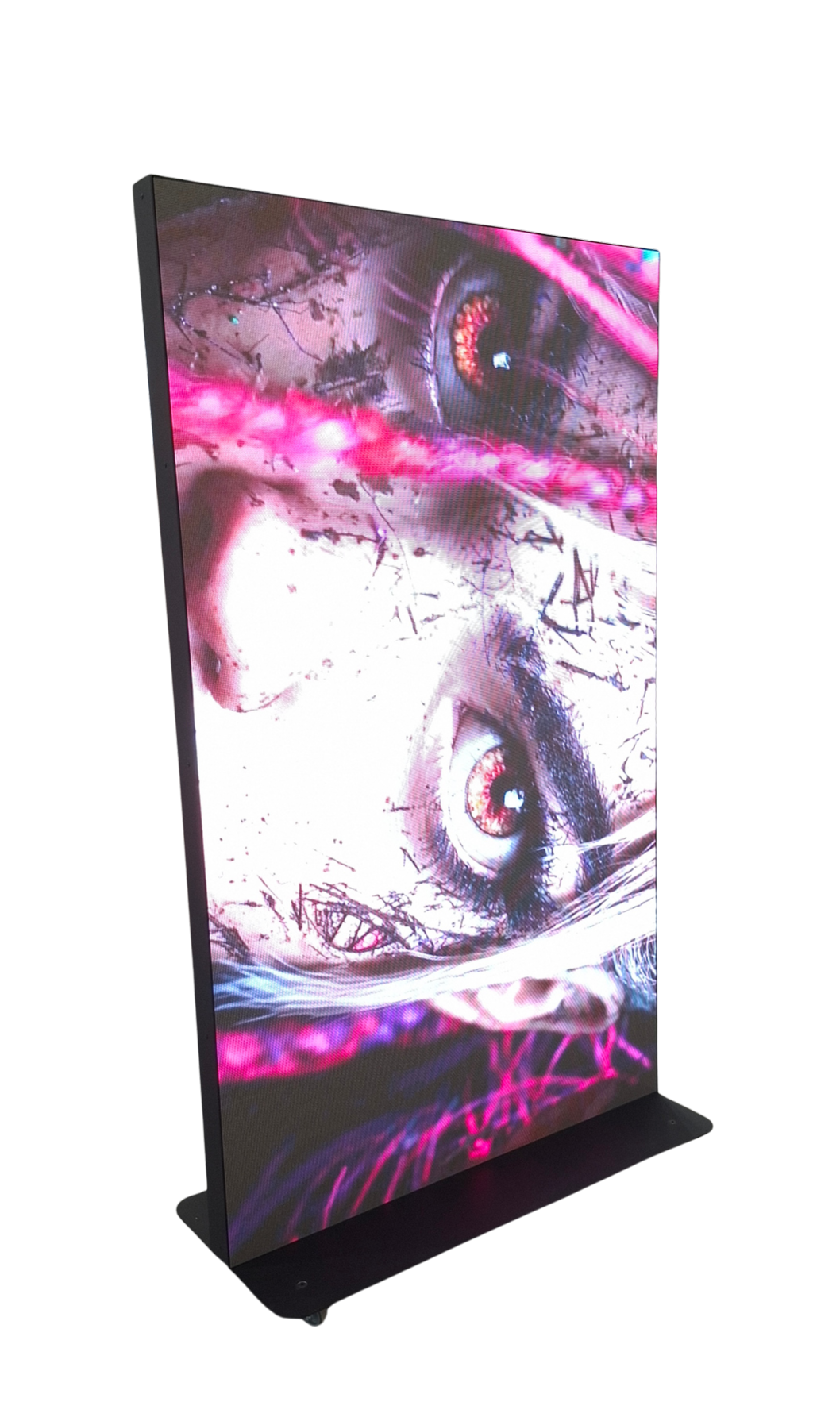 LED MEGAWALL Duży plakat LED na stojaku z kółkami