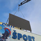 BIG LED - Stały ekran LED Telebim zewnętrzny 1m² konstrukcja aluminiowa