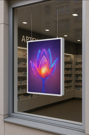 Ekran LED do witryny SPARK SERIES do stron nasłonecznionych
