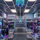 THE CUBE! ekran LED podwieszany do sufitu w nowoczesnym salonie sprzedaży – zastosowanie indoor 360° | Visea
